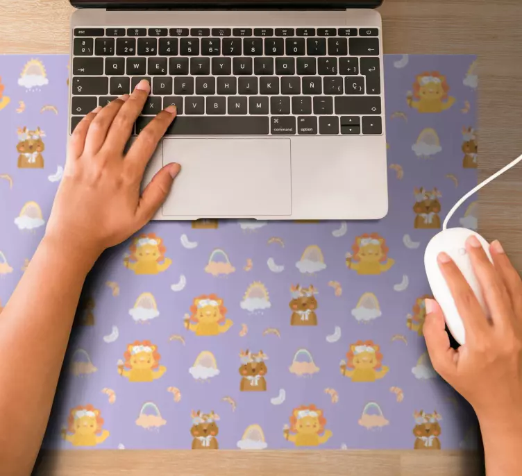 Tapis de souris animé avec des personnages animaux mignons - TenStickers