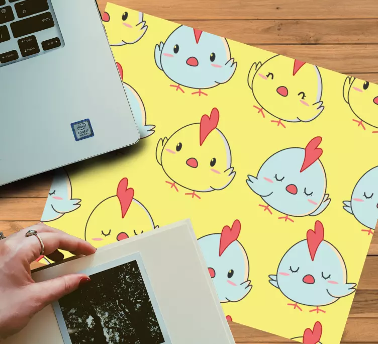 Tapis de souris animé personnages de poussins charmants - TenStickers