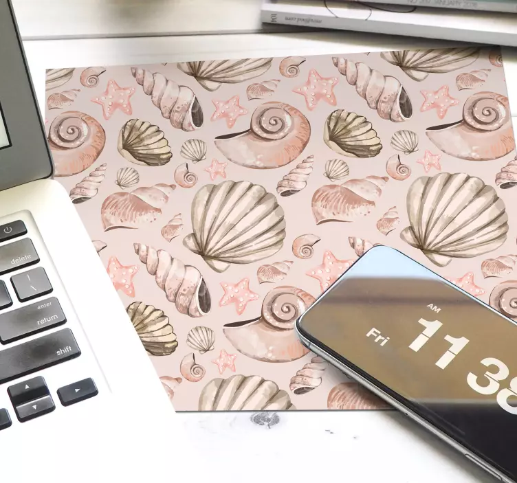 tapis de souris motif Coquillages - TenStickers