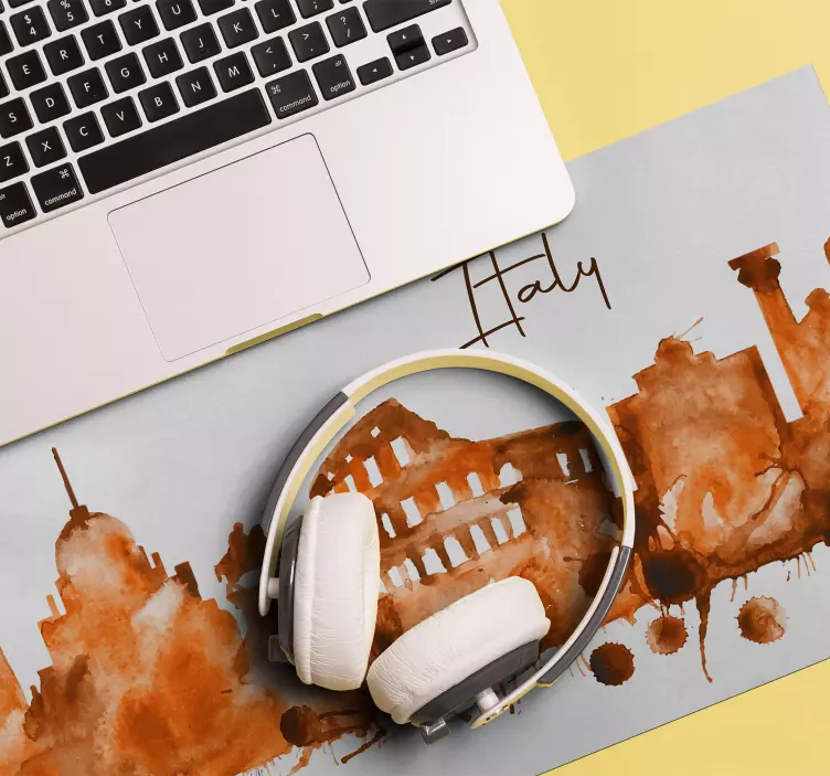 Tapis de souris carte du monde aquarelle de milan - TenStickers