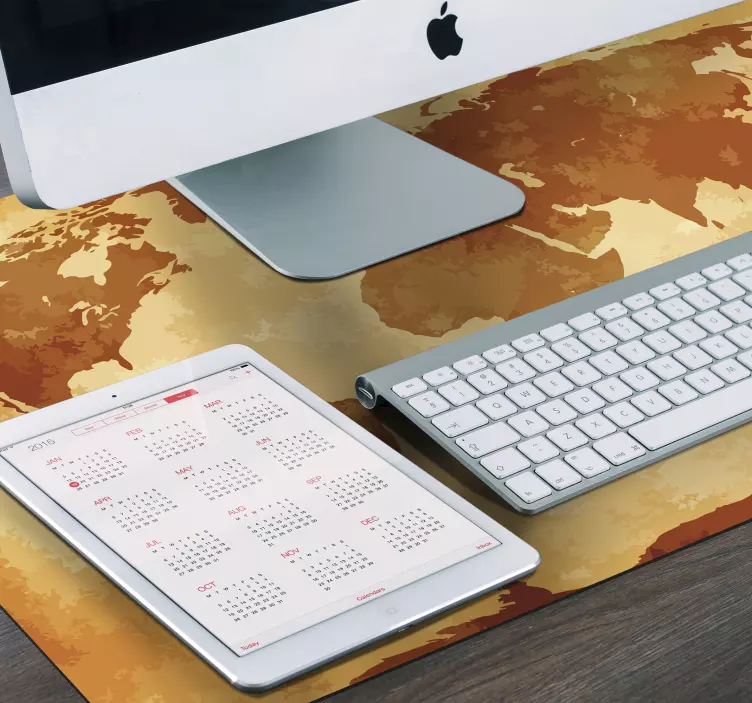 Tapis de souris carte du monde rétro - TenStickers