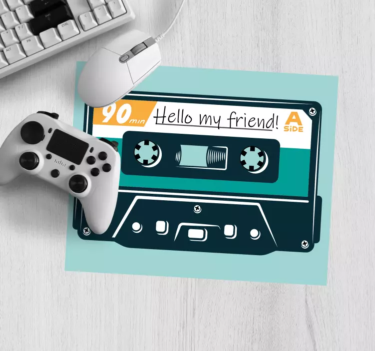Tapis de souris citation cassette audio classique - TenStickers