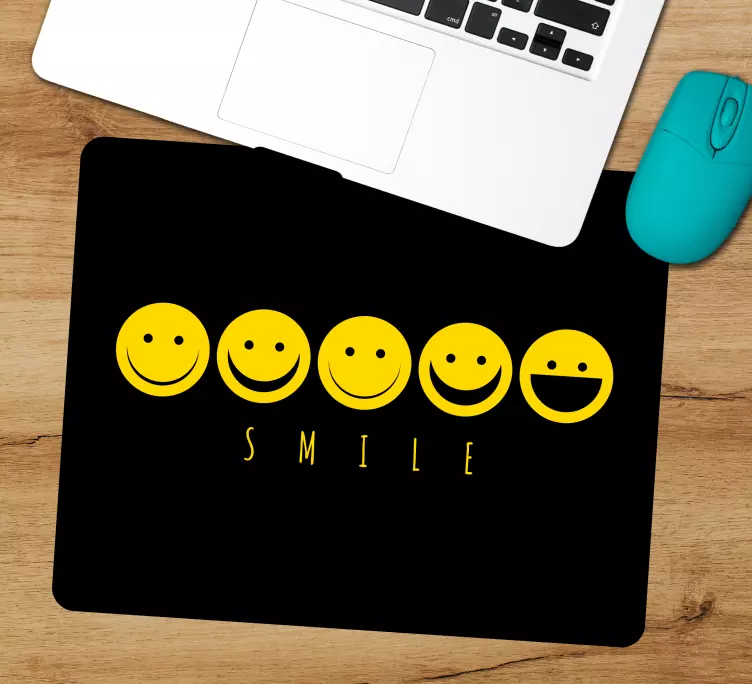 Tapis de souris citation collection Émojis sourire - TenStickers