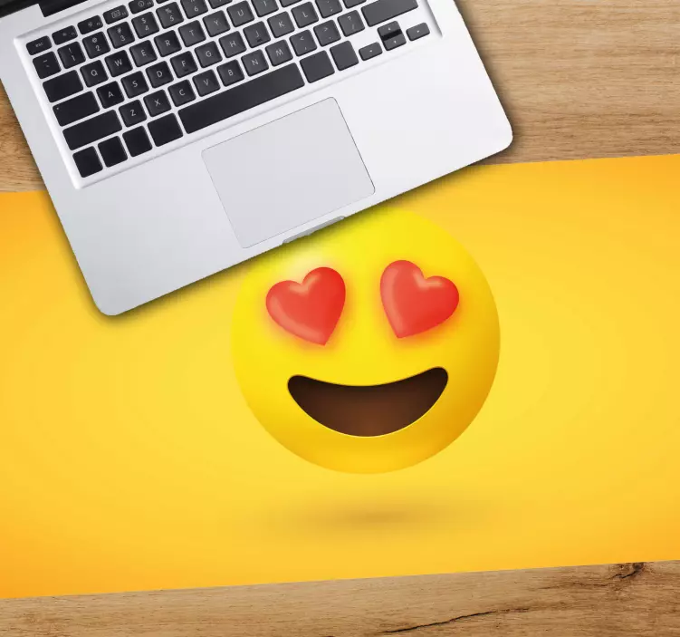 Tapis de souris citation expression emoji amour - TenStickers