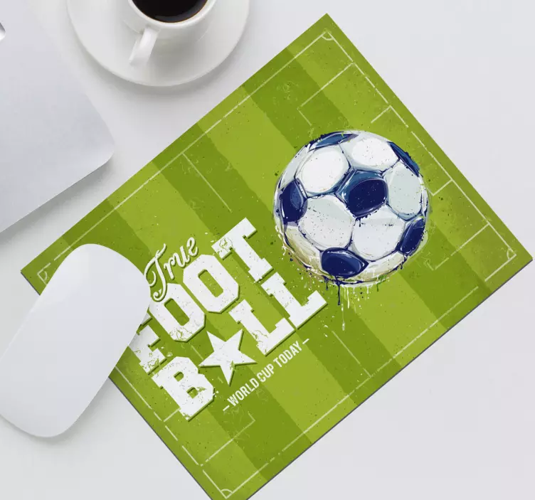 Tapis de souris gamer ballon de football stylisé - TenStickers