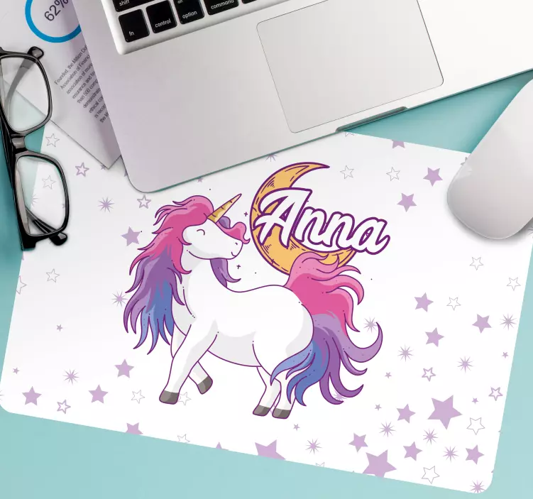 Tapis de souris licorne ludique - TenStickers