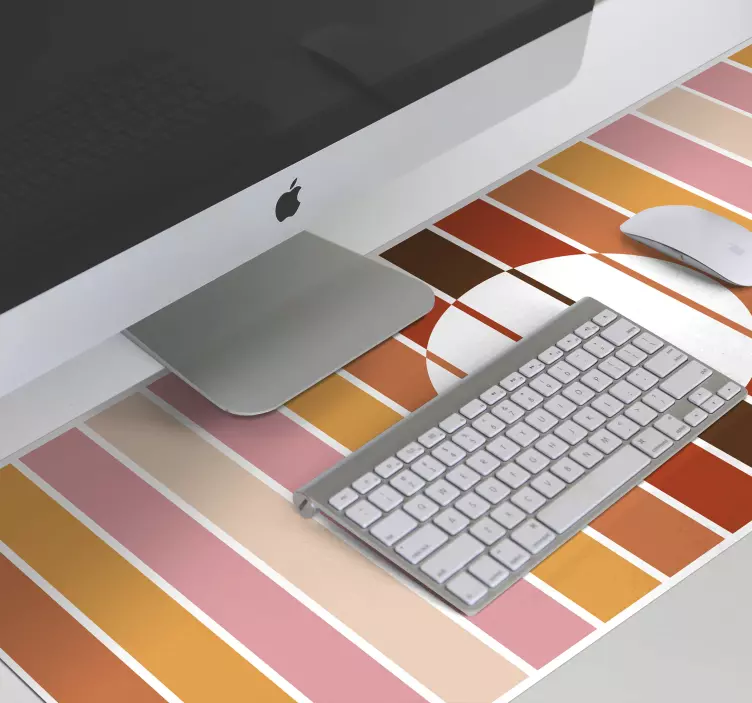 Tapis de souris motif arrangement de rayures colorées - TenStickers