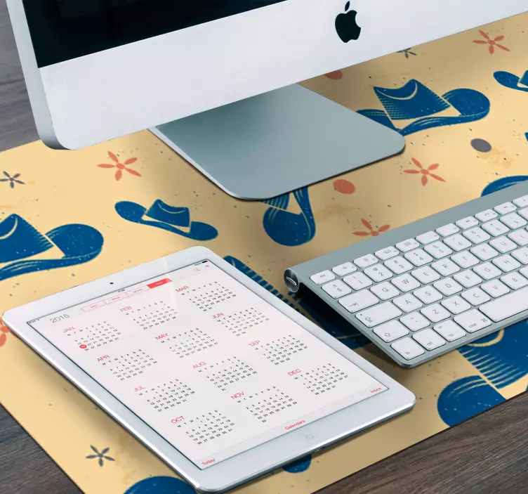 Tapis de souris motif chapeau de cow-boy - TenStickers