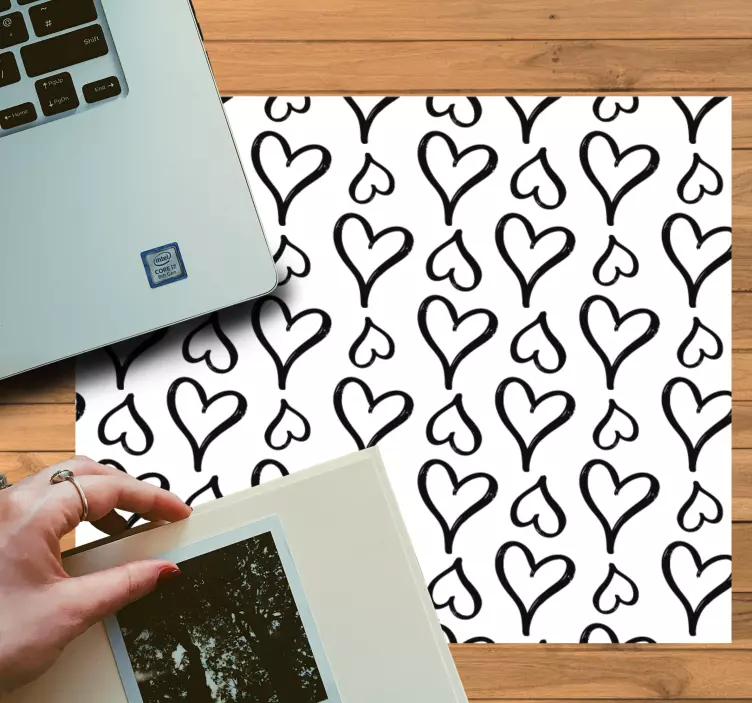 Tapis de souris motif cœur ludique - TenStickers