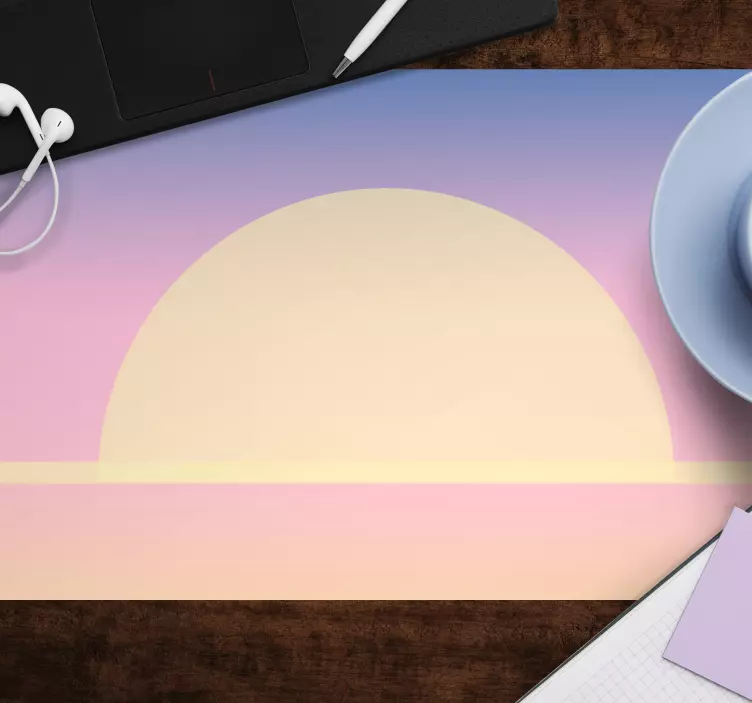 Tapis de souris motif dégradé de coucher de soleil serein - TenStickers