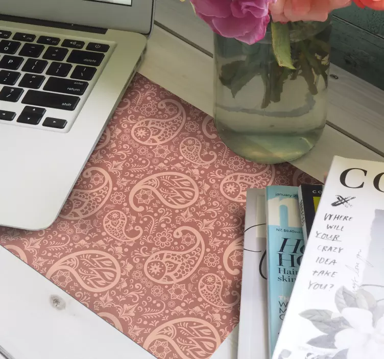 Tapis de souris motif design paisley complexe - TenStickers