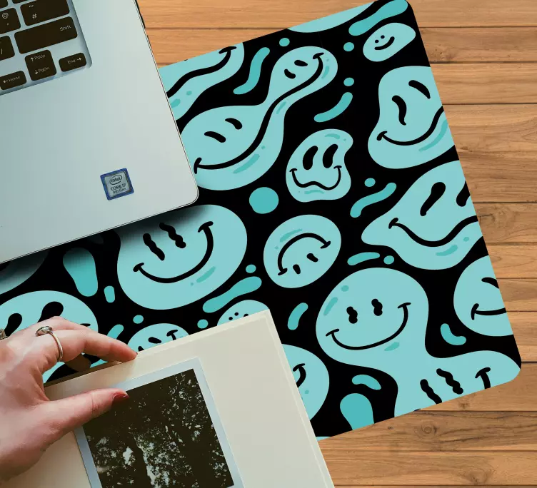 Tapis de souris motif éléments de smileys joyeux - TenStickers