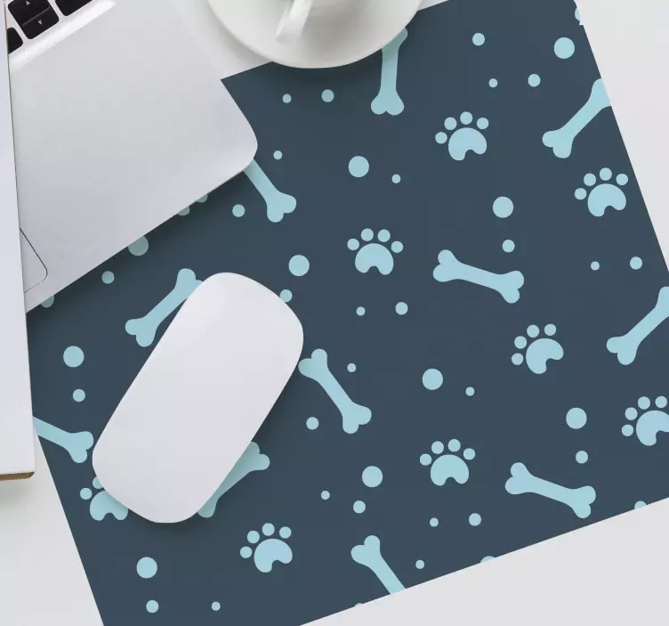 Tapis de souris motif empreintes de pattes - TenStickers