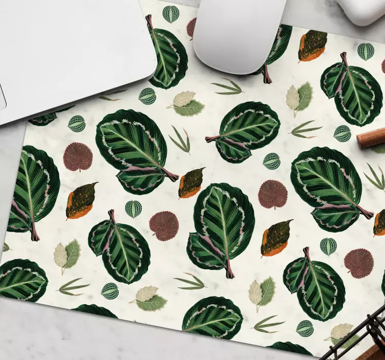 Tapis de souris motif feuilles et botanique - TenStickers