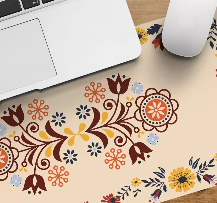 Tapis de souris motif floral décoratif - TenStickers
