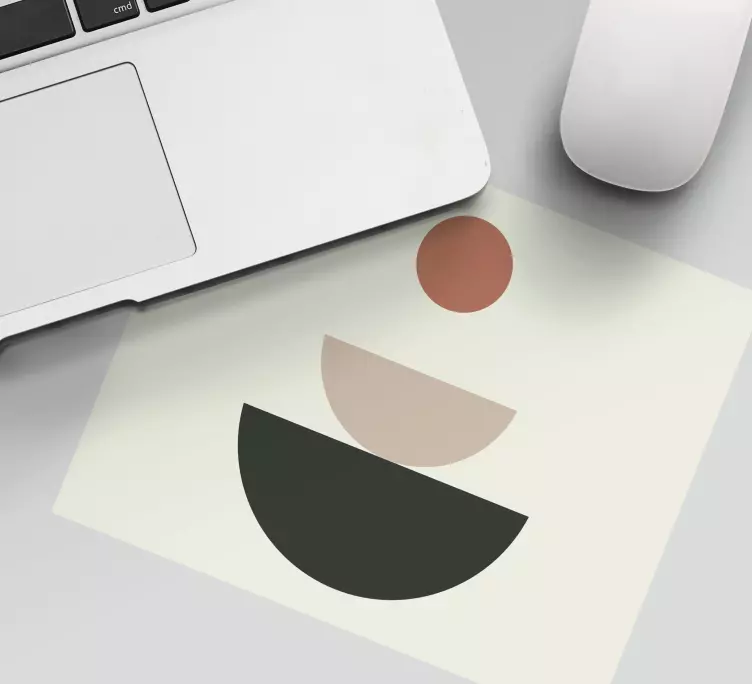 Tapis de souris motif formes circulaires abstraites - TenStickers