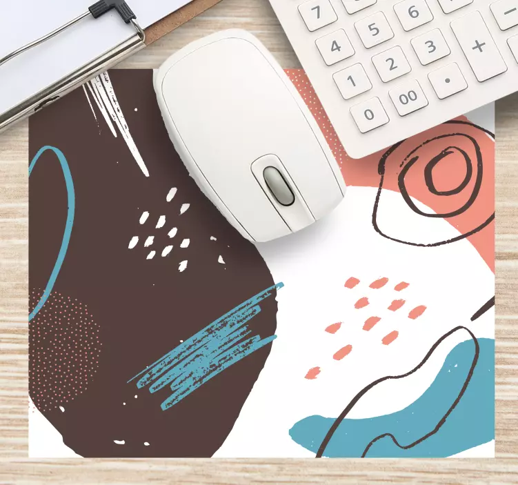 Tapis de souris motif formes géométriques dynamiques - TenStickers