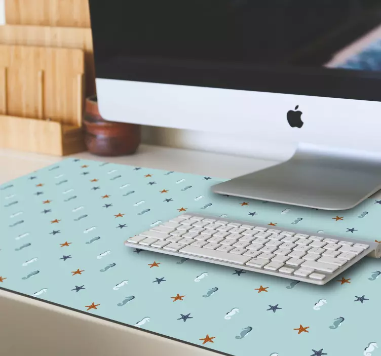Tapis de souris motif hippocampe étoile de mer - TenStickers