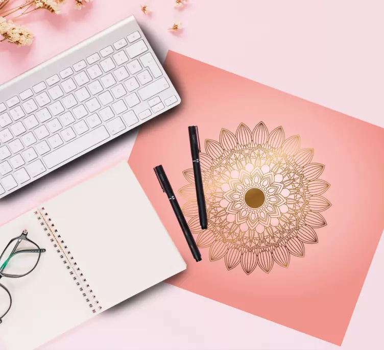 Tapis de souris motif mandala floral élégant - TenStickers