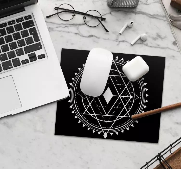 Tapis de souris motif mandala géométrique - TenStickers