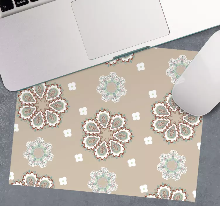 Tapis de souris motif motifs floraux élégants - TenStickers