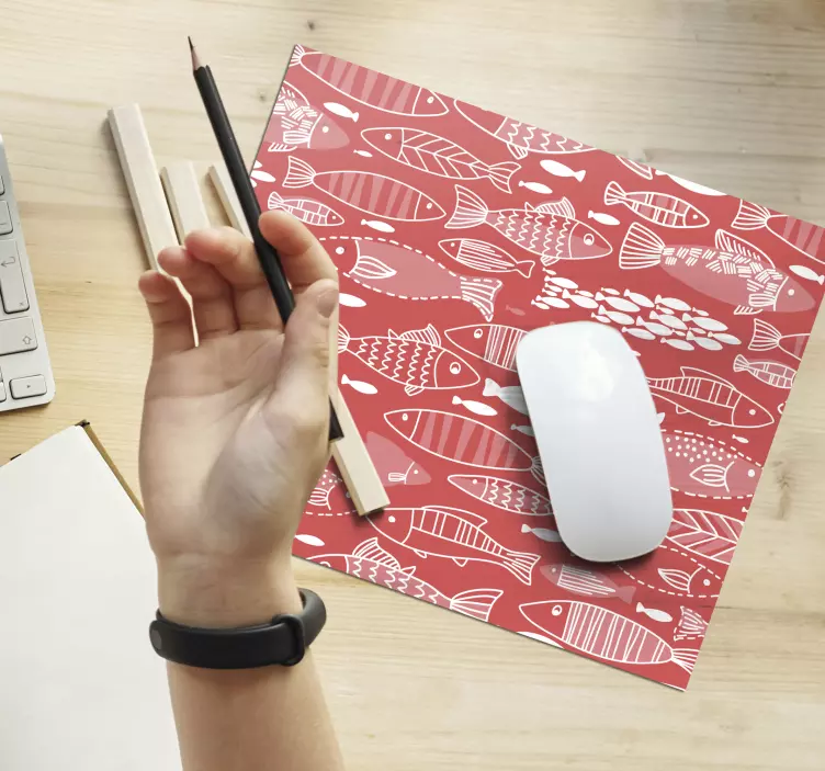 Tapis de souris motif poisson décoratif - TenStickers