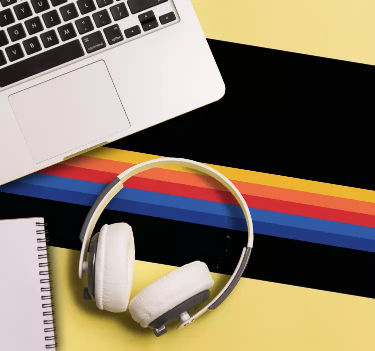 Tapis de souris motif rayures de couleur vintage - TenStickers