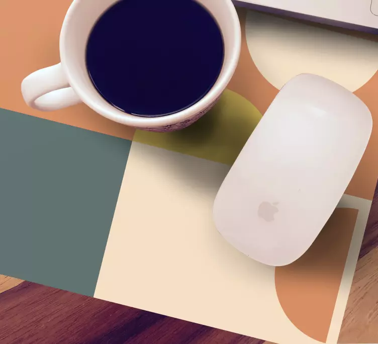 Tapis de souris motif sections colorées géométriques - TenStickers