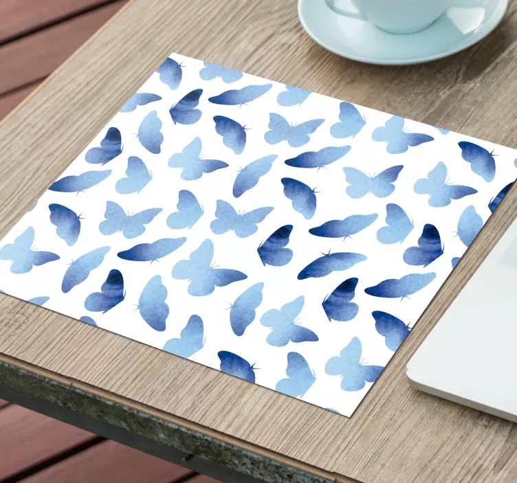 Tapis de souris motif silhouette de papillon - TenStickers