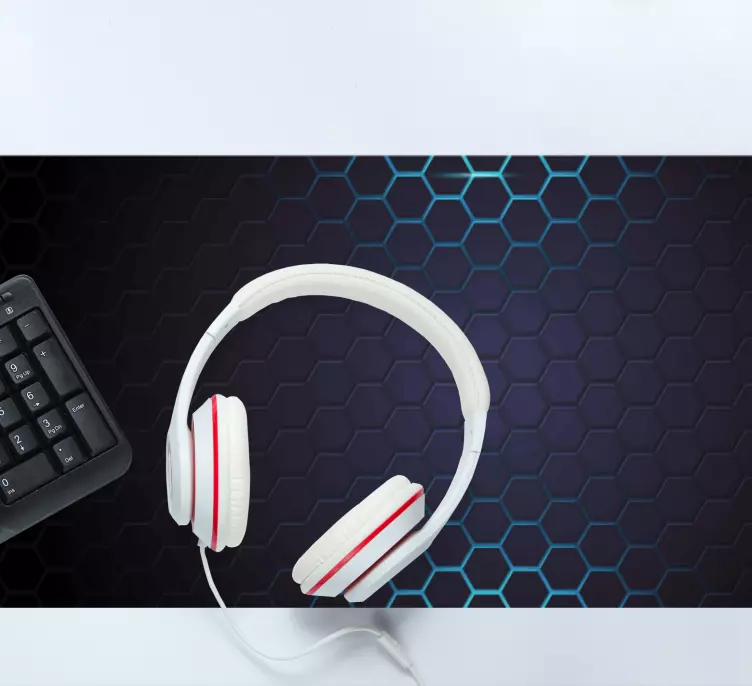 Tapis de souris motif texture hexagonale - TenStickers