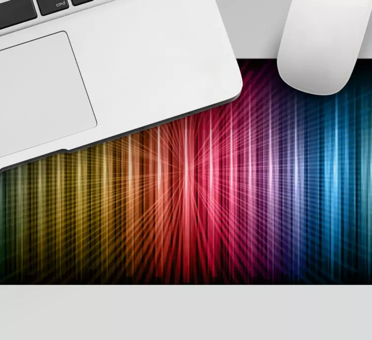 Tapis de souris motif vagues de couleurs vives - TenStickers