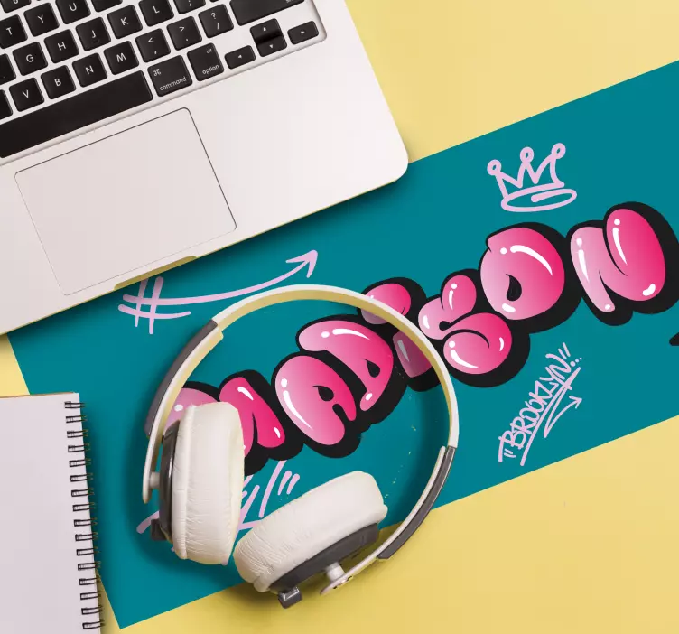 Tapis de souris nom œuvre de nom en gras - TenStickers