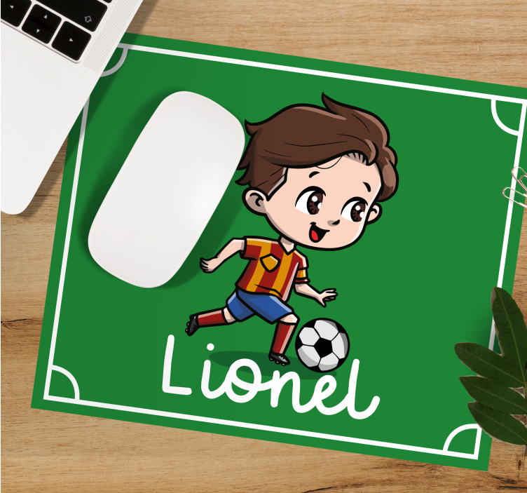 Tapis de souris personnage de foot amusant - TenStickers