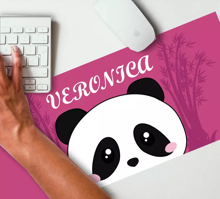 Tapis de souris visage de panda - TenStickers