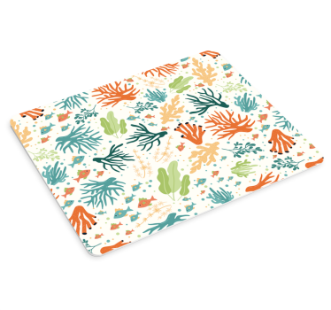 Tapis de souris motif design corail coloré - TenStickers