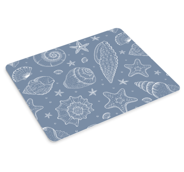 Tapis de souris motif coquillages et étoiles - TenStickers
