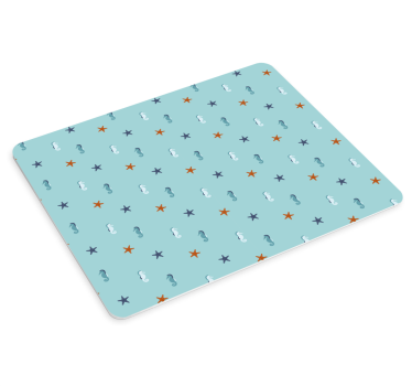 Tapis de souris motif hippocampe étoile de mer - TenStickers