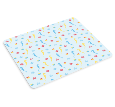 Tapis de souris motif hippocampe coloré - TenStickers
