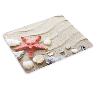 Tapis de souris original Étoiles de mer et coquillages - TenStickers
