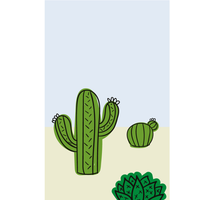 Store enrouleur cuisine plante de cactus - TenStickers