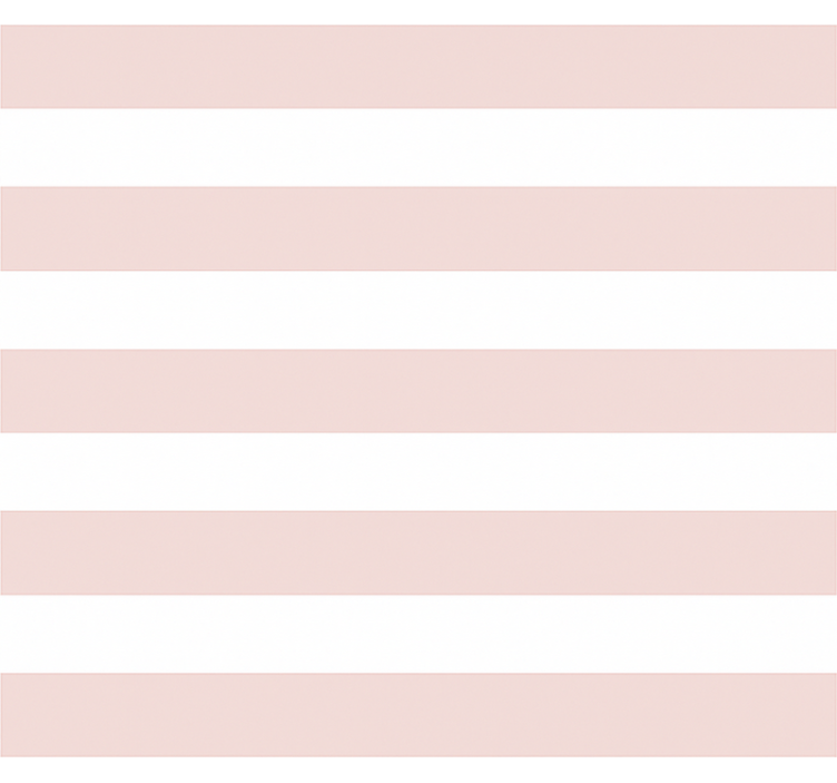 Store enrouleur chambre enfant rayures blanches et roses - TenStickers