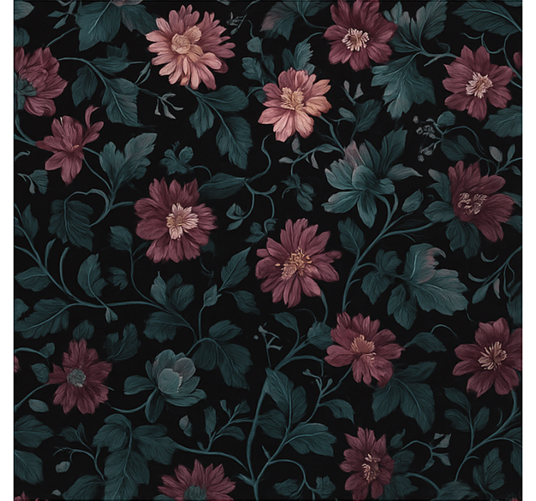 Store enrouleur bureau plantes botaniques vintage sombres - TenStickers