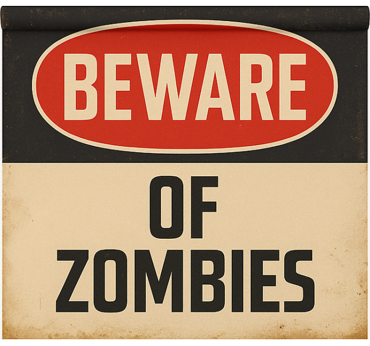 Store enrouleur gamer attention aux zombies - TenStickers