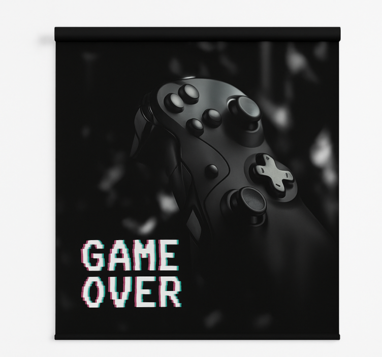 Store enrouleur gamer noir mat, jeu terminé - TenStickers