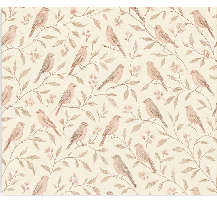 Store enrouleur chambre ado sentier ornithologique vintage - TenStickers