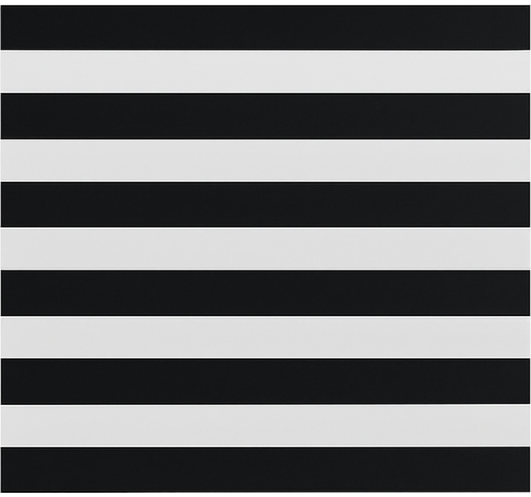 Store enrouleur salle à manger rayé noir et transparent - TenStickers