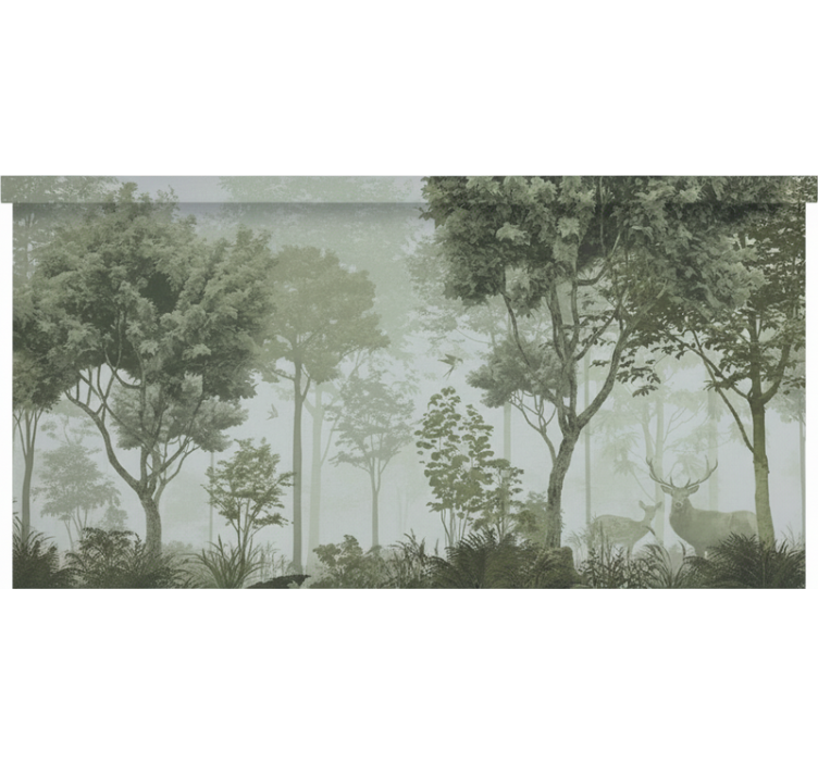 Store enrouleur arbre Évasion nature tranquille - TenStickers