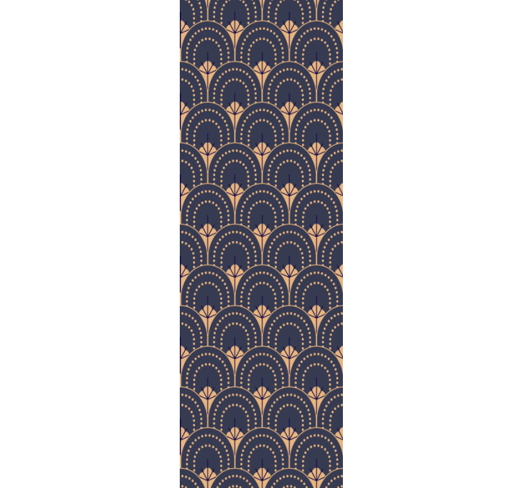 Store enrouleur bureau motif éventail orné - TenStickers