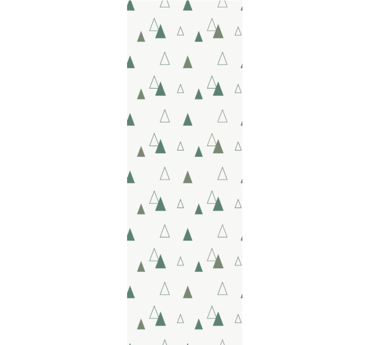 Store enrouleur bureau triangles couleurs nature - TenStickers