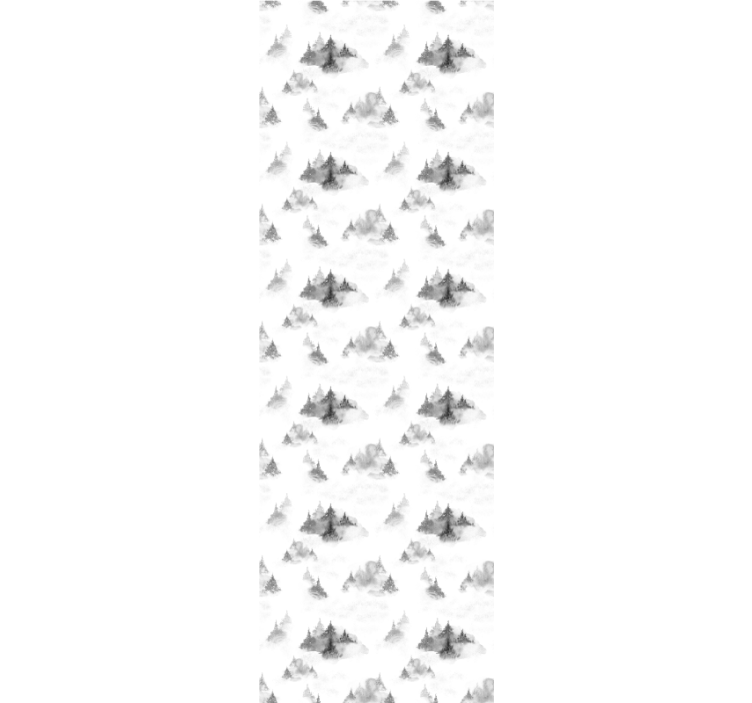 Store enrouleur bureau silhouette de forêt sombre - TenStickers